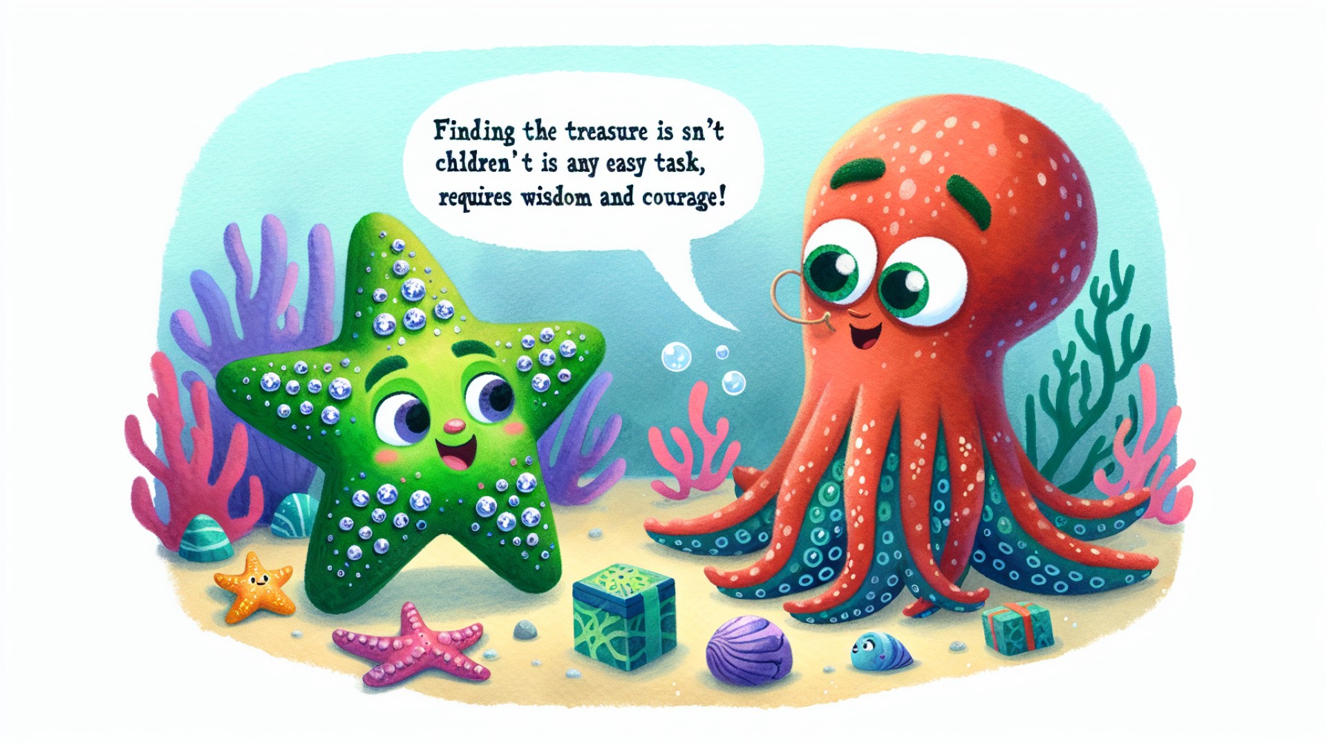 Teacher Octopus found it very interesting and said, 