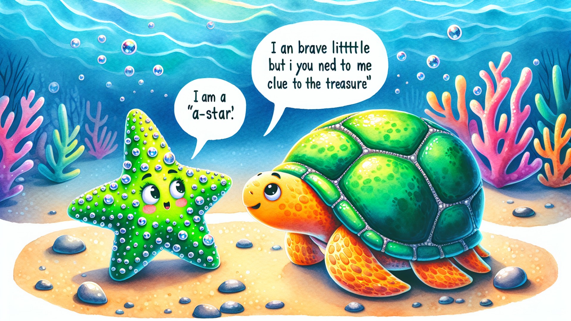 So Starfish told the turtle, 