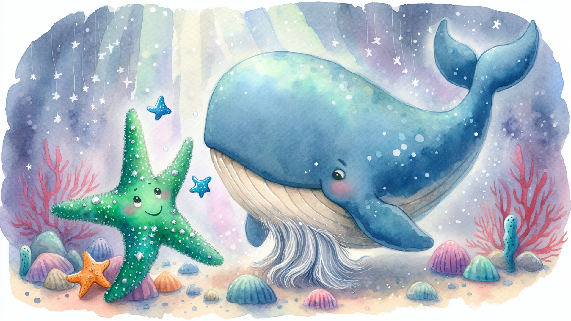 One day, Star met the sage of the underwater city—Grandpa Whale.