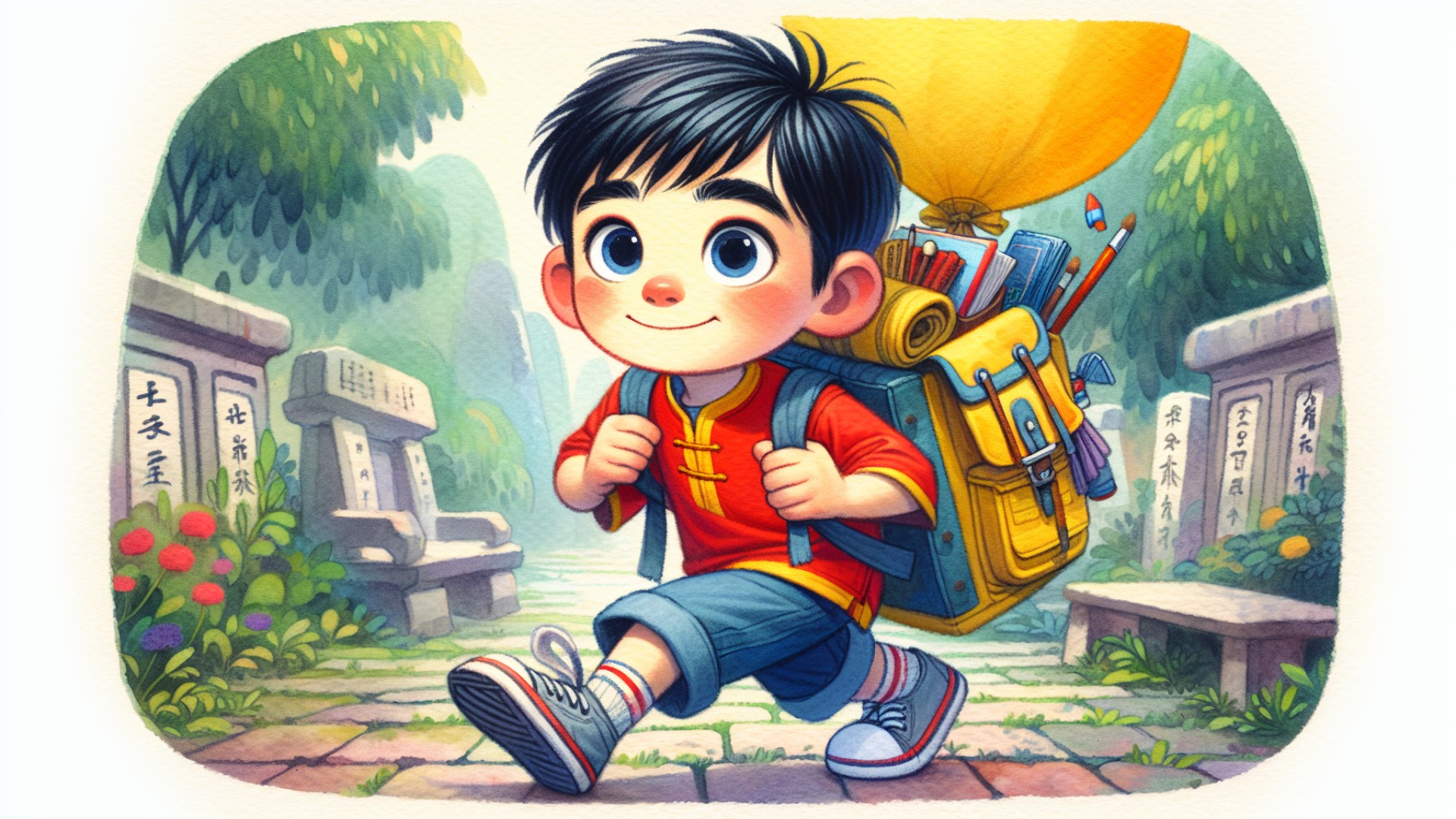 Continue his life. The balloon reappeared, and Xiao Le grabbed it, returning to the familiar park. He found that even after returning home, his life had become more vibrant.